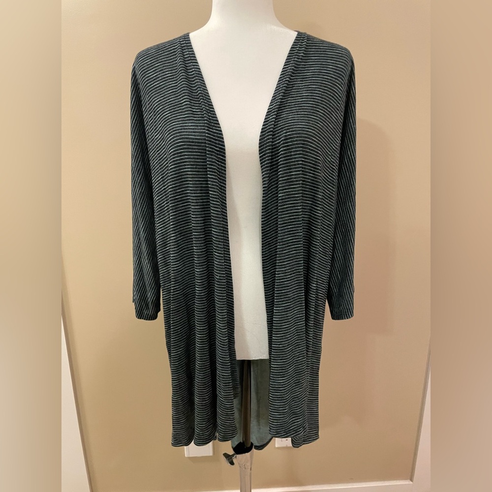 LuLaRoe Striped Cardigan sz L
